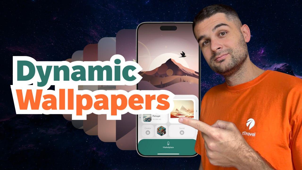 Dynamische Hintergrundbilder in tTravel | Ein Startbildschirm, der sich mit der Zeit verändert